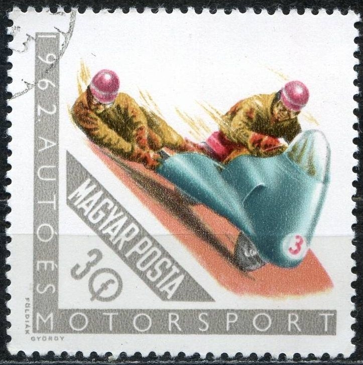 Hungria 1962 Scott 1476 Sello º Motociclismo Stunt Racing 30F Hongrie Magyar Posta Ungarn Hungary Ungheria Hongarije Mi1890 Yv.1531 
